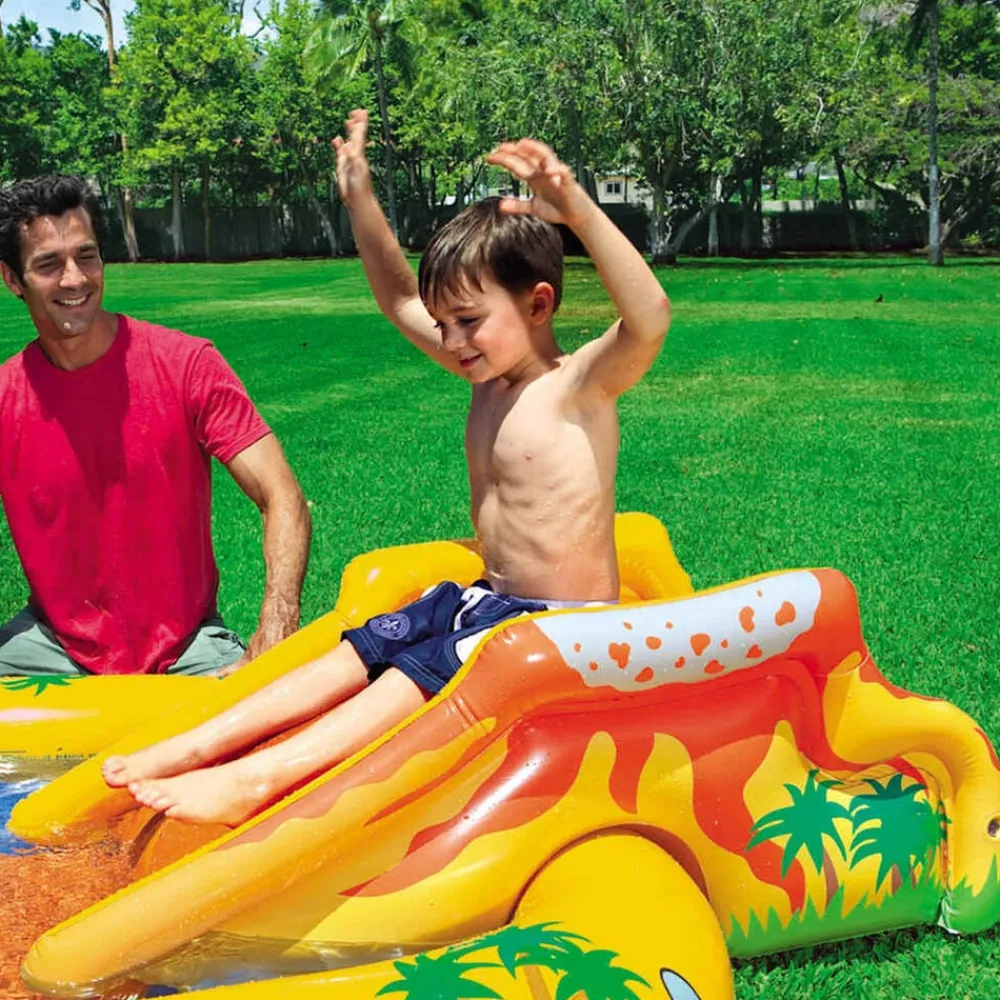 Piscine & Spa-vidaXL Intex Piscine gonflable Dinosaur Play Center 249x191x109 cm 57444NP