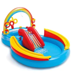 vidaXL Intex Piscine gonflable Rainbow Ring Play Center 297x193x135cm 57453NP