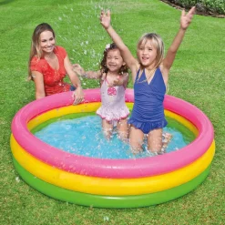 Piscine & Spa-vidaXL Intex Piscine gonflable Sunset 3 anneaux 147x33 cm
