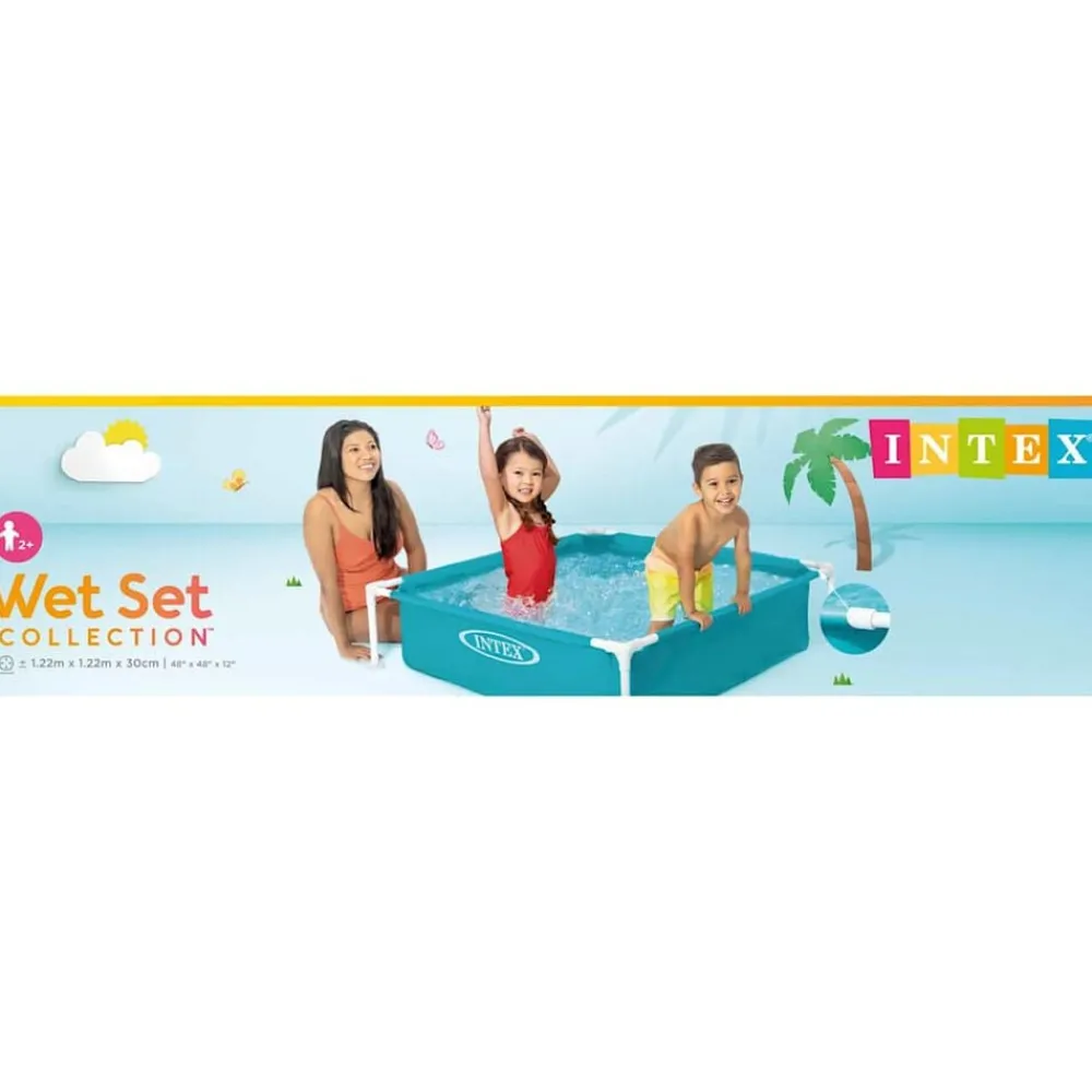 Piscine & Spa-vidaXL Intex Piscine hors sol Mini Frame 122 x 122 x 30 cm 57173NP