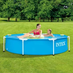 vidaXL Intex Piscine Metal Frame 244x51 cm