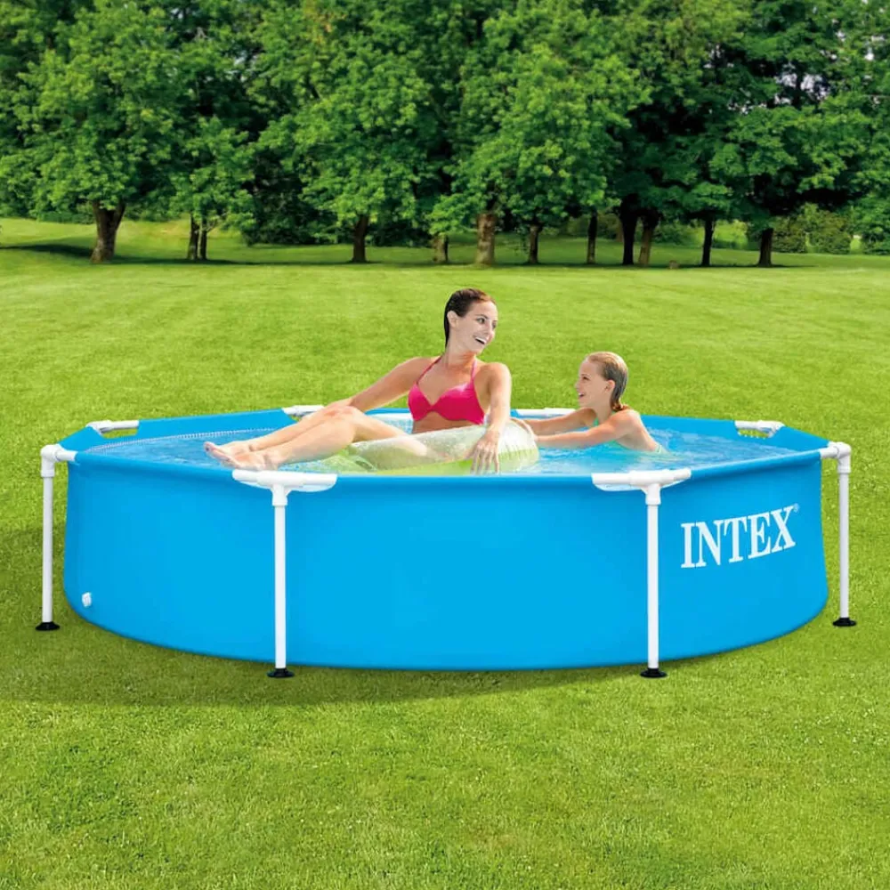 vidaXL Intex Piscine Metal Frame 244x51 cm