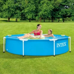 vidaXL Intex Piscine Metal Frame 244x51 cm