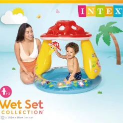 Piscine & Spa-vidaXL Intex Piscine pour bébé en forme de champignon 57114NP
