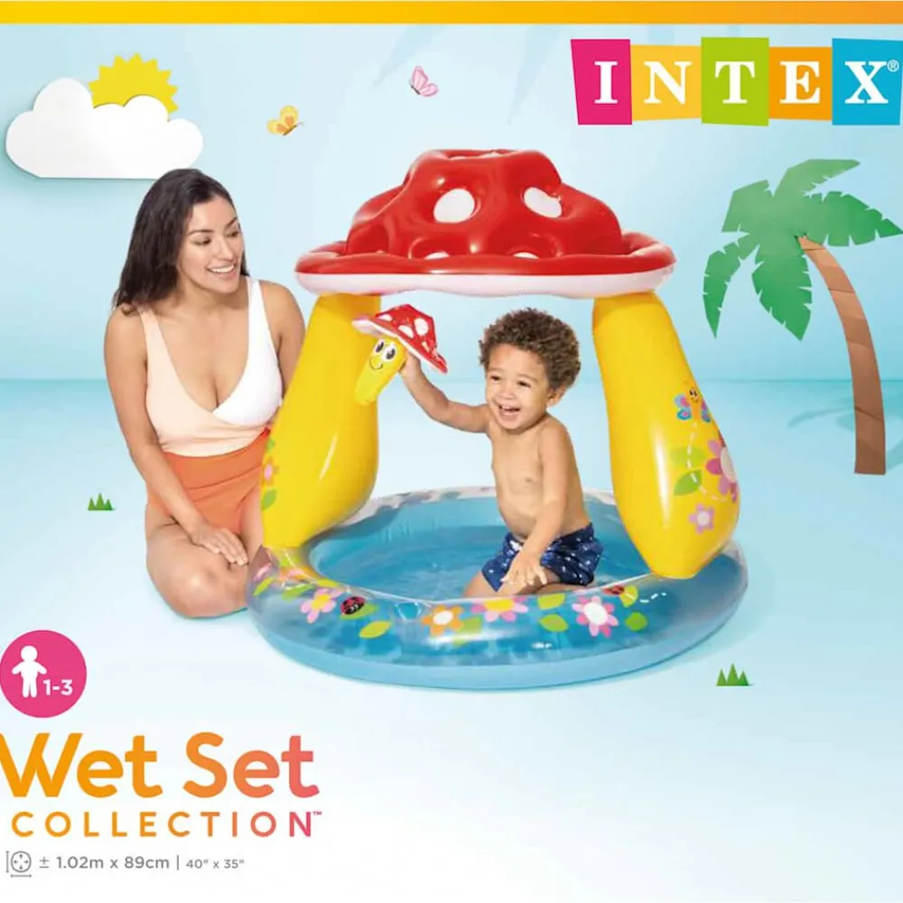 Piscine & Spa-vidaXL Intex Piscine pour bébé en forme de champignon 57114NP