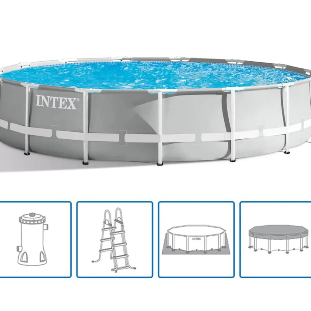 Piscine & Spa-vidaXL Intex Piscine Prism Frame 457 x 107 cm 26724GN