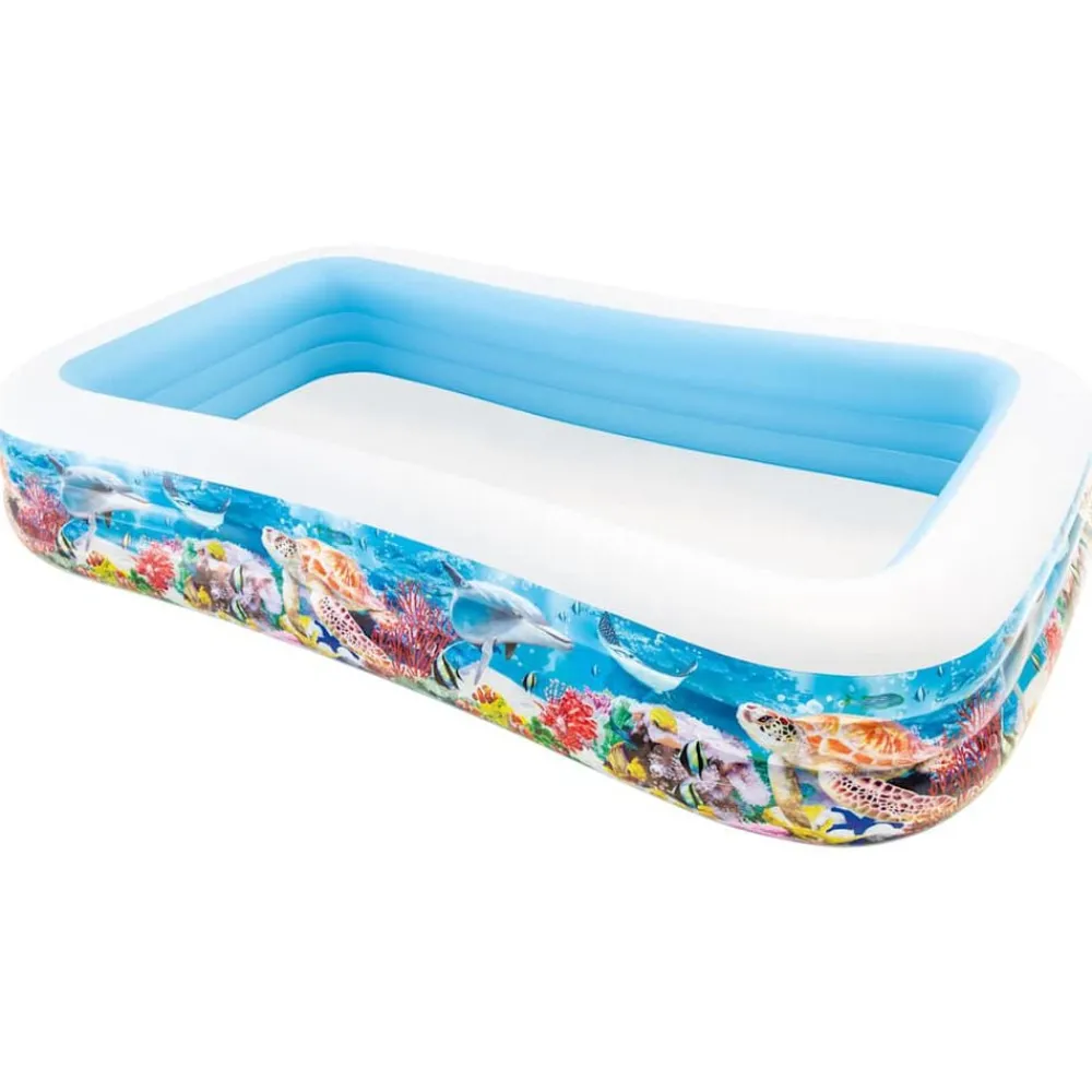 vidaXL Intex Piscine Swim Center Family 305x183x56 cm Design de vie marine