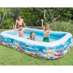 vidaXL Intex Piscine Swim Center Family 305x183x56 cm Design de vie marine