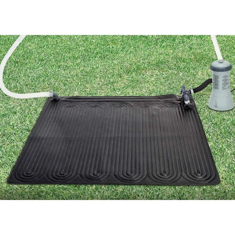 Piscine & Spa-vidaXL Intex Tapis solaire chauffant PVC 1,2x1,2 m noir 28685