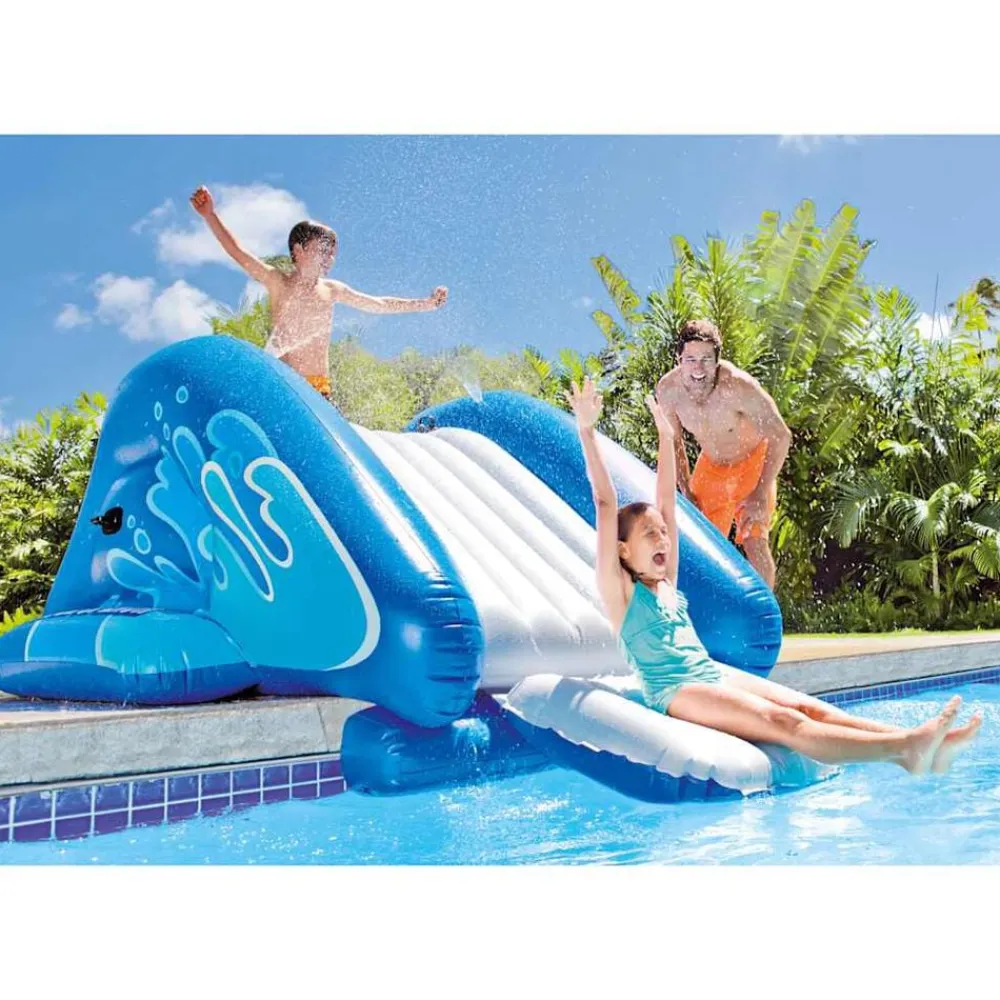 vidaXL Intex Toboggan aquatique gonflable Kool Splash Bleu