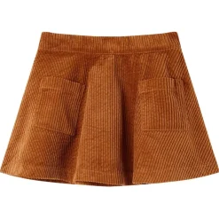 Vêtements & Accessoires-vidaXL Jupe à poches en velours côtelé pour enfants 92 Cognac