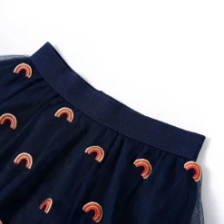 Vêtements & Accessoires-vidaXL Jupe avec tulle pour enfants bleu marine 92