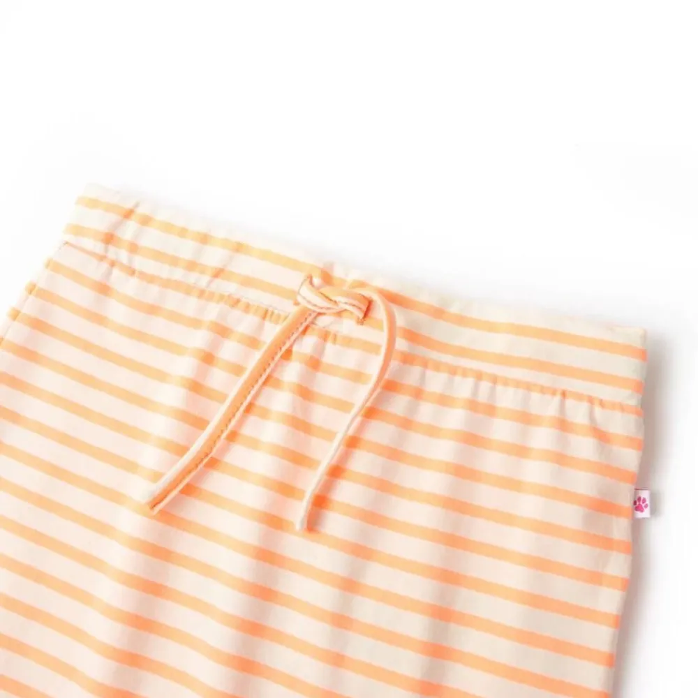 vidaXL Jupe droite pour enfants avec rayures fluo 128