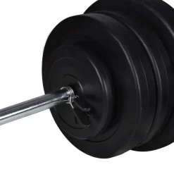 Entraînement & Fitness-vidaXL Kit de barre d'haltère et 2 haltères 60,5 kg