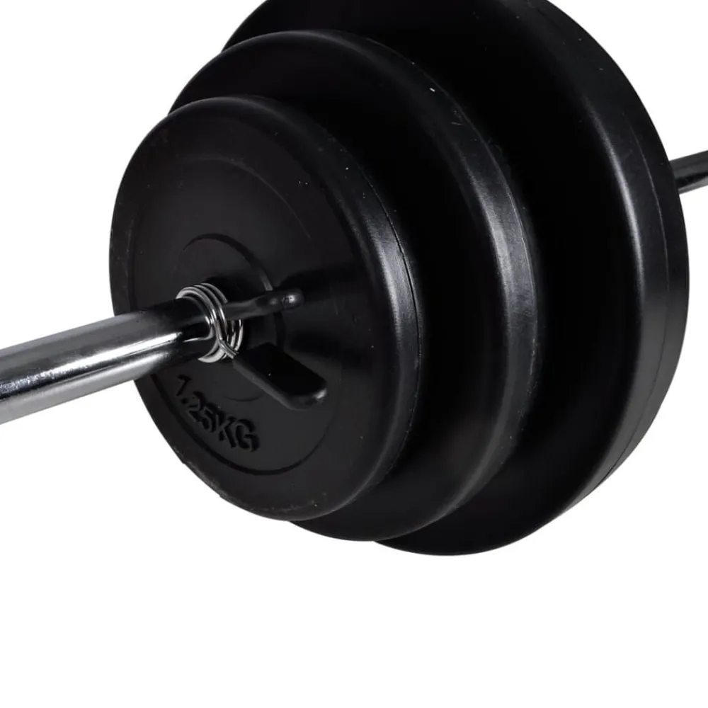 Entraînement & Fitness-vidaXL Kit de barre d'haltère et 2 haltères 30,5 kg