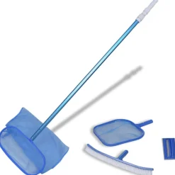 Piscine & Spa-vidaXL Kit entretien Piscine avec Manche Téléscopique et Brosse
