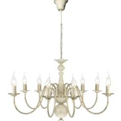 vidaXL Lustre en métal antique 8 x E14 ampoules
