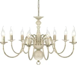 vidaXL Lustre en métal antique 8 x E14 ampoules