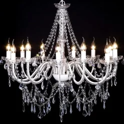 vidaXL Lustre vénitien baroque 12 feux 1600 cristaux