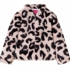 Vêtements & Accessoires-vidaXL Manteau pour enfants fausse fourrure rose clair 92