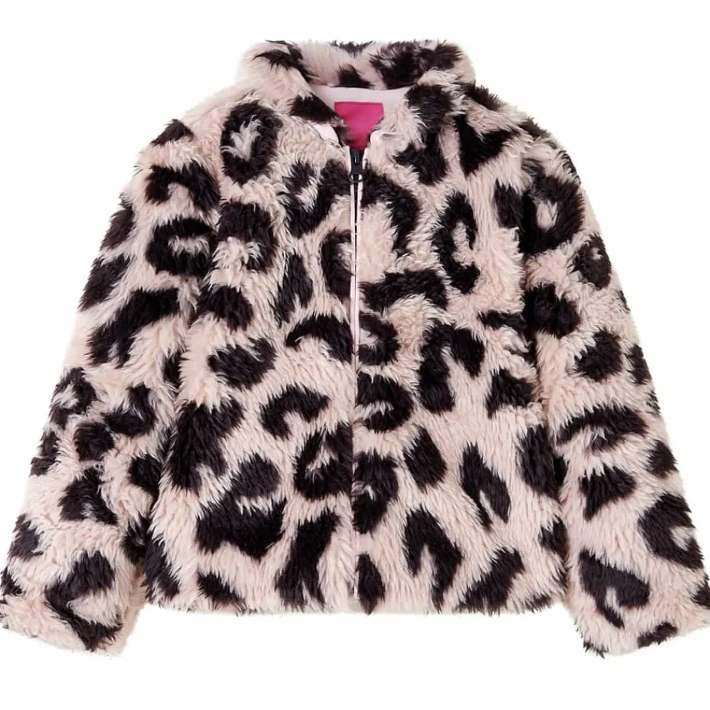 Vêtements & Accessoires-vidaXL Manteau pour enfants fausse fourrure rose clair 92