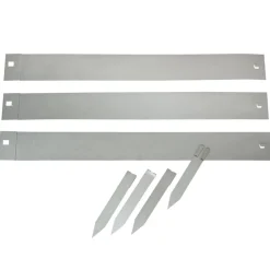vidaXL Nature Bordures de jardin 3 pcs 91,4x10,2 cm acier