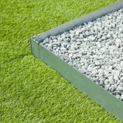 vidaXL Nature Bordures de jardin 3 pcs 91,4x10,2 cm acier