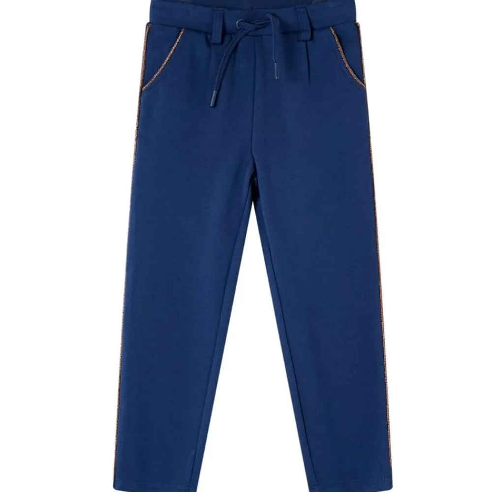 Vêtements & Accessoires-vidaXL Pantalons pour enfants avec cordon de serrage bleu marine 92