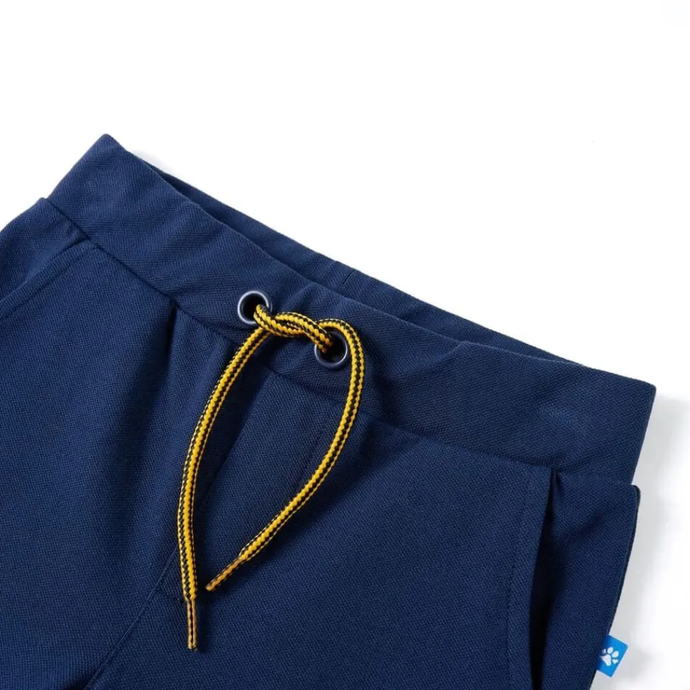 Vêtements & Accessoires-vidaXL Pantalons pour enfants avec cordon de serrage bleu marine 92