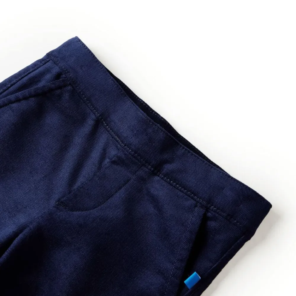 Vêtements & Accessoires-vidaXL Pantalons pour enfants 92 bleu marine foncé