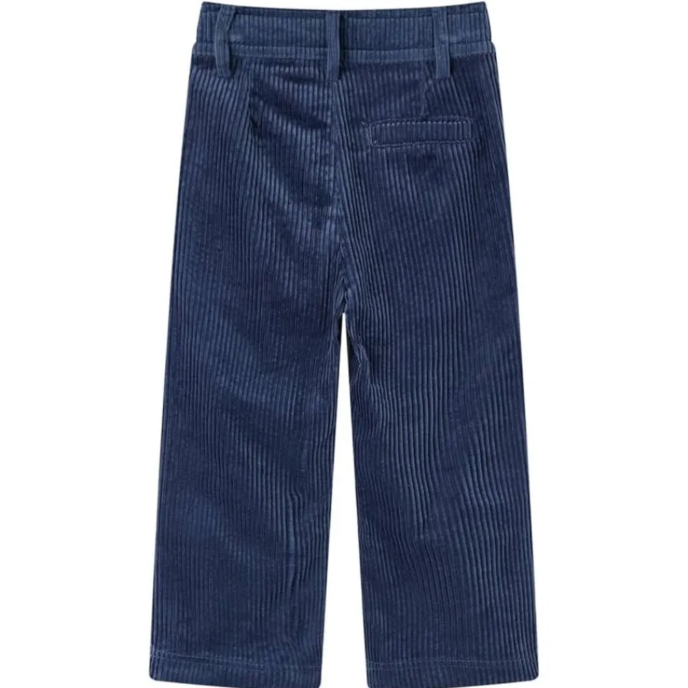 Vêtements & Accessoires-vidaXL Pantalons pour enfants velours côtelé bleu marine 92