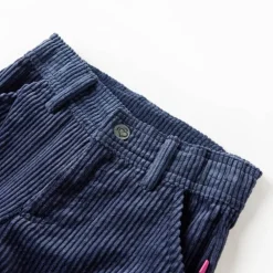 Vêtements & Accessoires-vidaXL Pantalons pour enfants velours côtelé bleu marine 92