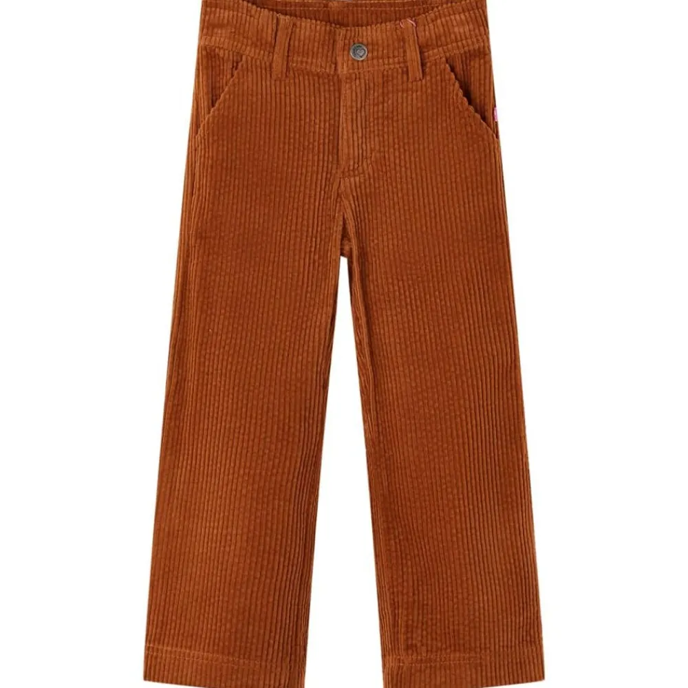 Vêtements & Accessoires-vidaXL Pantalons pour enfants velours côtelé cognac 92