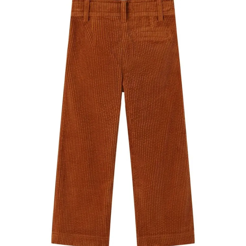 Vêtements & Accessoires-vidaXL Pantalons pour enfants velours côtelé cognac 92