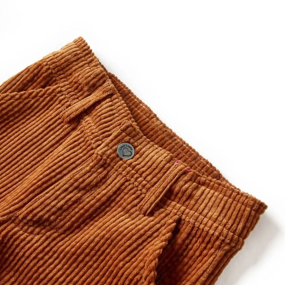 Vêtements & Accessoires-vidaXL Pantalons pour enfants velours côtelé cognac 92