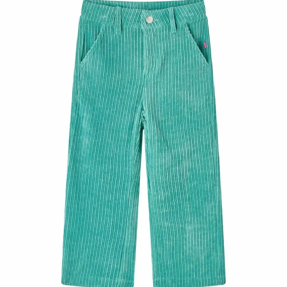 Vêtements & Accessoires-vidaXL Pantalons pour enfants velours côtelé vert menthe 92