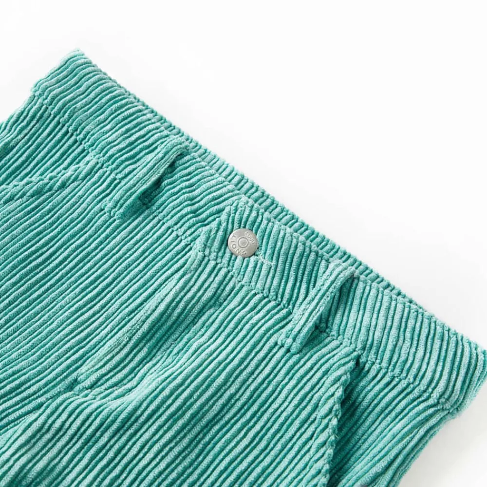 Vêtements & Accessoires-vidaXL Pantalons pour enfants velours côtelé vert menthe 92