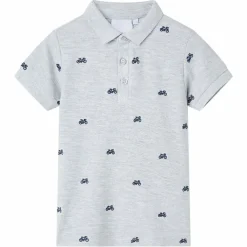 Vêtements & Accessoires-vidaXL Polo pour enfants mélangé 92 Gris