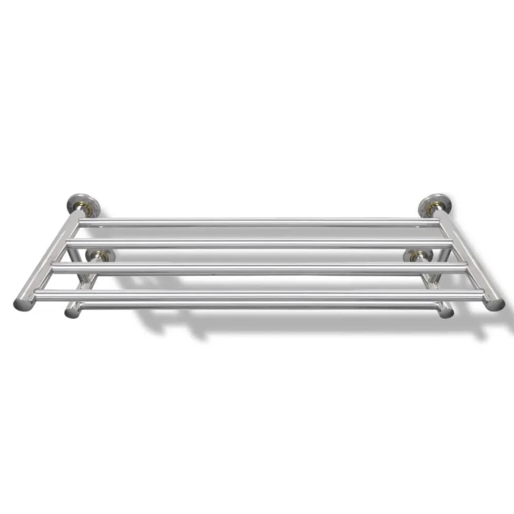 Accessoires De Salle De Bain-vidaXL Porte serviettes double - Barre Fixe 6 tubes
