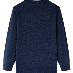 vidaXL Pull-over tricoté pour enfants bleu marine 92