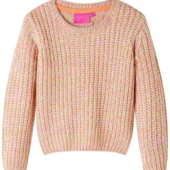 vidaXL Pull-over tricoté pour enfants rose doux 92