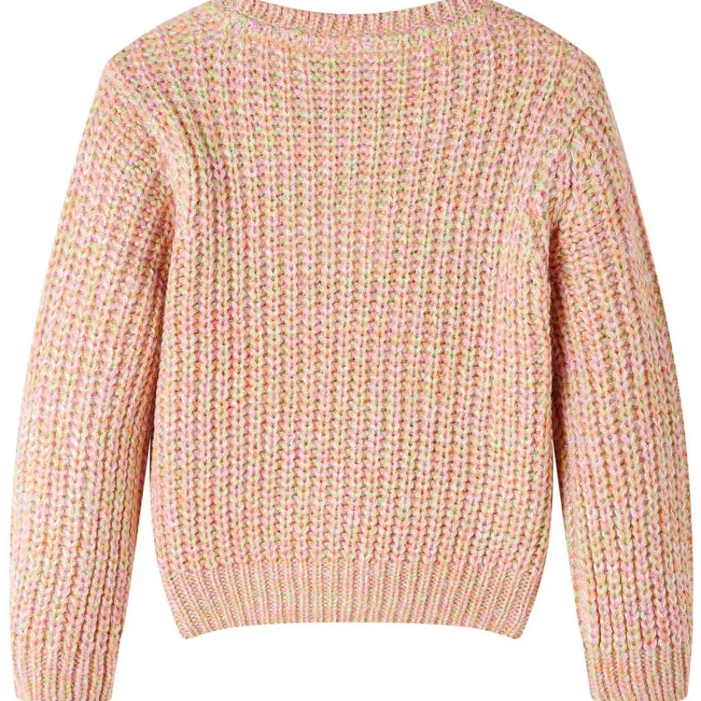 vidaXL Pull-over tricoté pour enfants rose doux 92