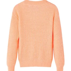 Vêtements & Accessoires-vidaXL Pull-over tricoté pour enfants vif 128 Orange