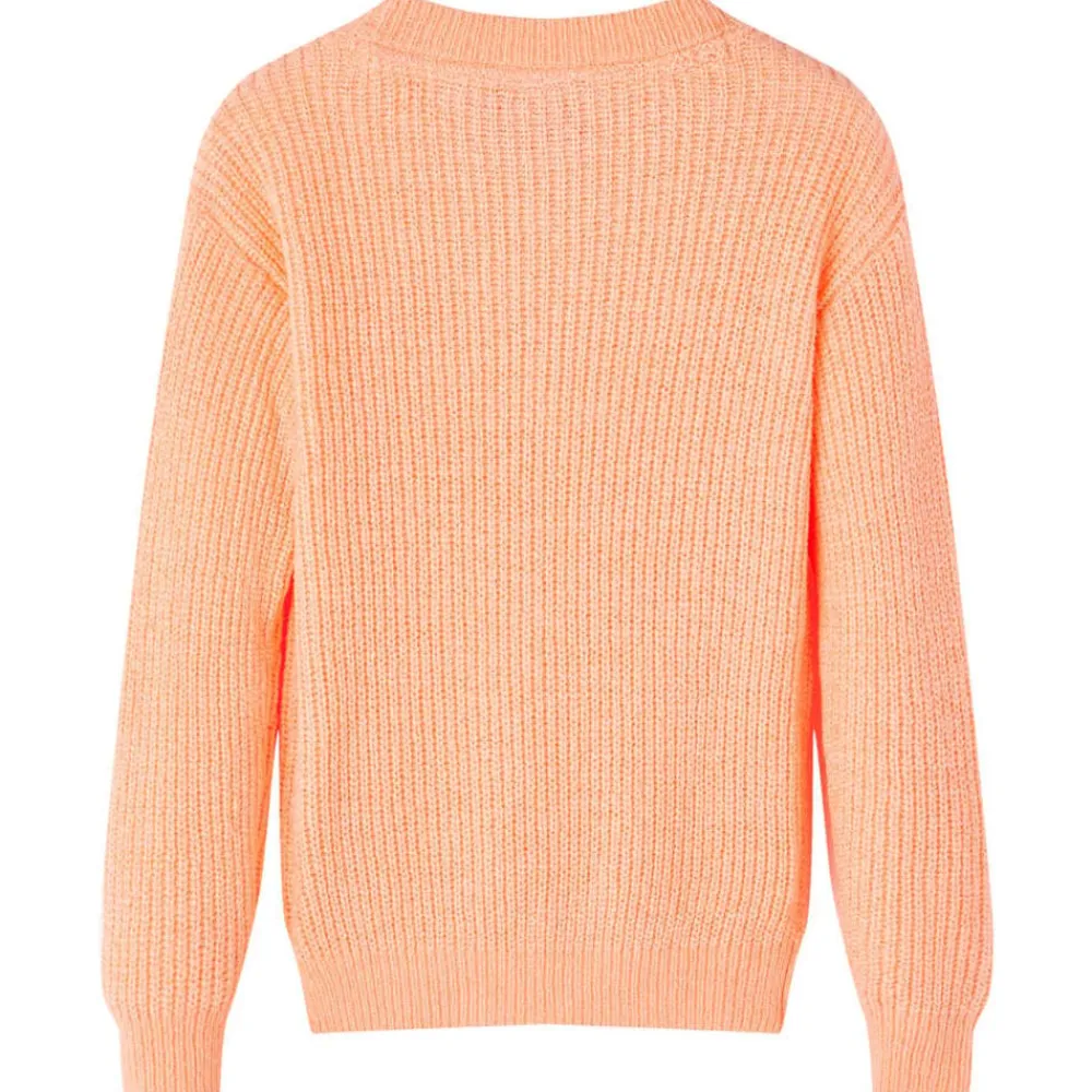 Vêtements & Accessoires-vidaXL Pull-over tricoté pour enfants vif 128 Orange