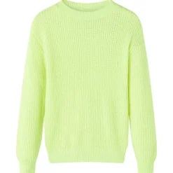 vidaXL Pull-over tricoté pour enfants fluo 116