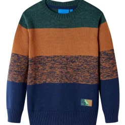 vidaXL Pull-over tricoté pour enfants multicolore 92