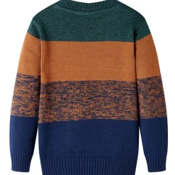 vidaXL Pull-over tricoté pour enfants multicolore 92