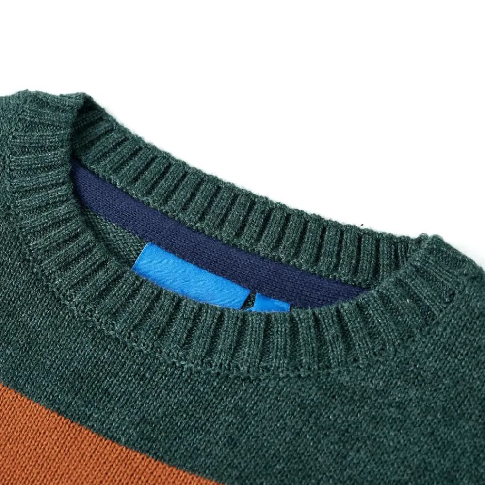 vidaXL Pull-over tricoté pour enfants multicolore 92
