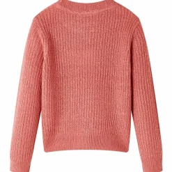 vidaXL Pull-over tricoté pour enfants rose moyen 128