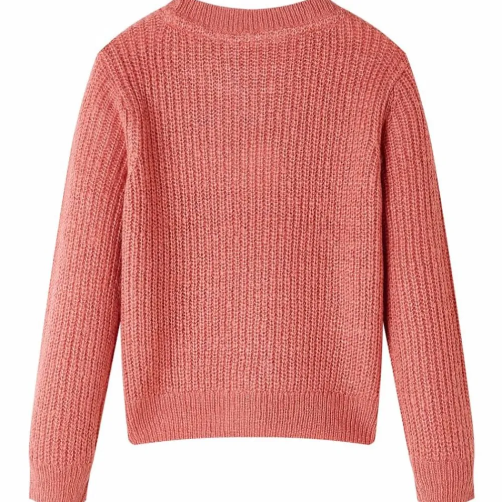 vidaXL Pull-over tricoté pour enfants rose moyen 128